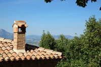 修道院から見下ろすファブリアーノの街