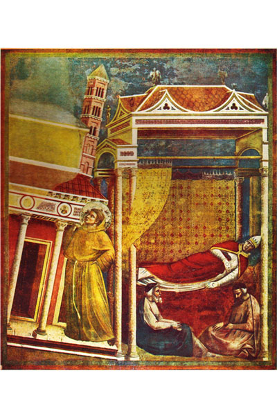 ローマの教会を支援する聖フランチェスコ
