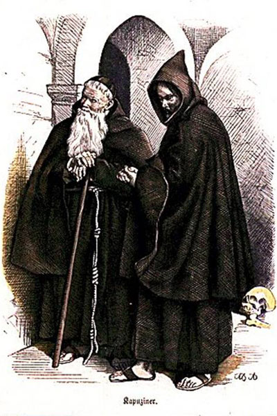 800年代のフランチェスカーニ修道士たち