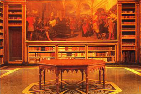 ヴァッロンブローザ修道院の図書室